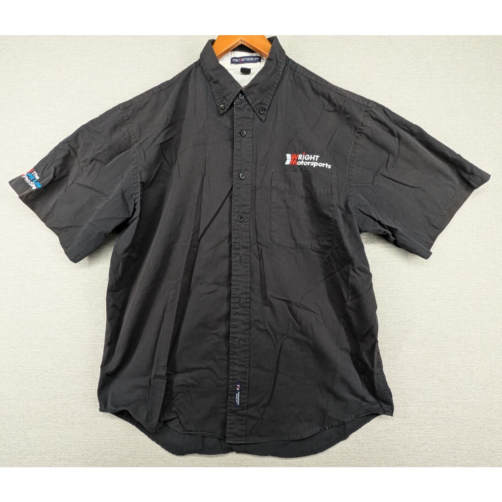 Wright Motorsports Crew Shirt Large 2008 Grand Am 23 Black 0624c120